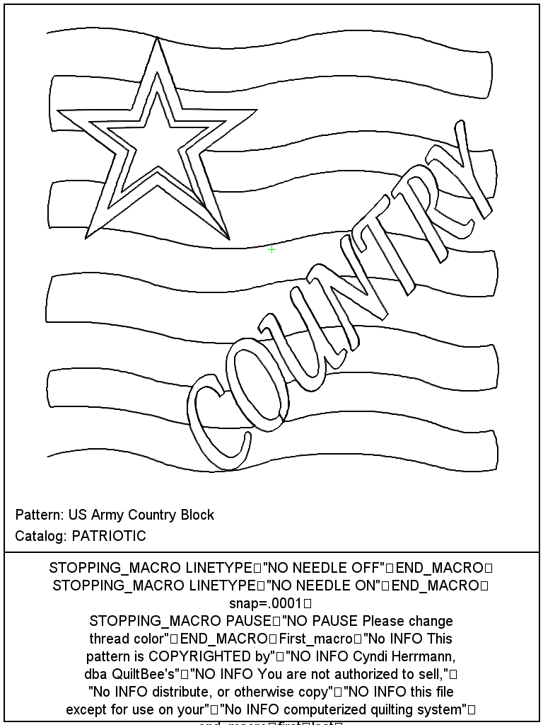 US Army Country Block